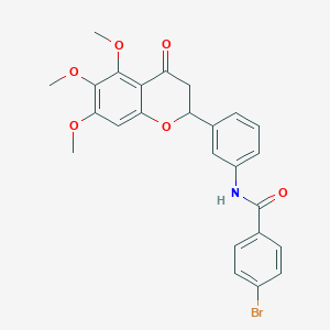molecular formula C25H22BrNO6 B12385543 Anti-inflammatory agent 45 