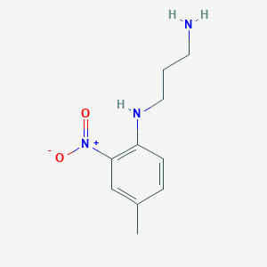 molecular formula C10H15N3O2 B1238555 N1-(4-Methyl-2-nitrophenyl)propane-1,3-diamine 