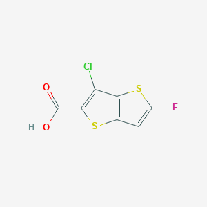 molecular formula C7H2ClFO2S2 B12385626 PF-07208254 