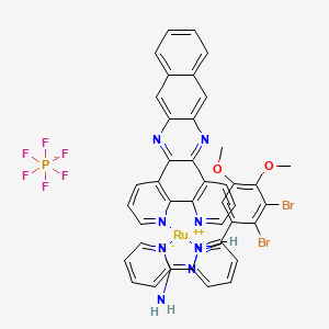 molecular formula C42H30Br2F6N9O2PRuS B12385941 Ru3 