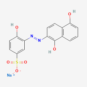 molecular formula C16H11N2NaO6S B12385984 Mordant Black PV CAS No. 2052-25-7