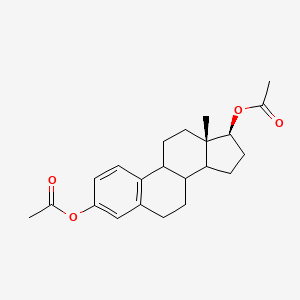 [(13S,17S)-3-acetyloxy-13-methyl-6,7,8,9,11,12,14,15,16,17-decahydrocyclopenta[a]phenanthren-17-yl] acetate