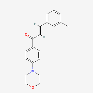 (E)-3-(3-methylphenyl)-1-(4-morpholin-4-ylphenyl)prop-2-en-1-one