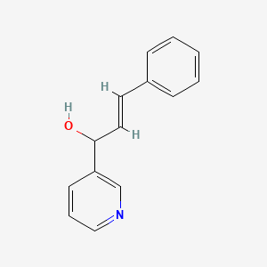 molecular formula C14H13NO B1238623 1-(3-Pyridyl)-1-hydroxy-3-phenyl-2-propene CAS No. 54313-75-6