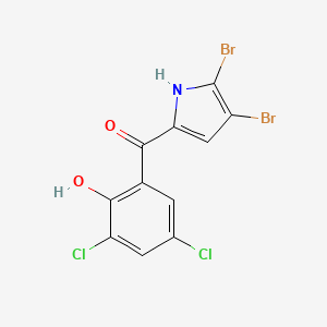 molecular formula C11H5Br2Cl2NO2 B12386264 Antibiofilm agent-1 