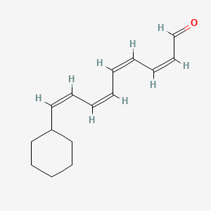 molecular formula C15H20O B1238630 5,6-Dihydrodesmethylretinal CAS No. 76080-85-8