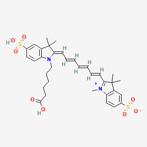 molecular formula C34H40N2O8S2 B12386304 Sulfo-Cy7 carboxylic acid 