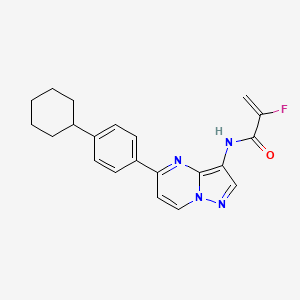 molecular formula C21H21FN4O B12386343 mCMY020 