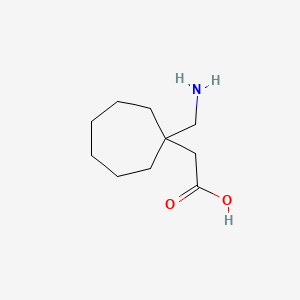 molecular formula C10H19NO2 B1238637 1-(Aminomethyl)cycloheptaneacetic acid CAS No. 63562-03-8