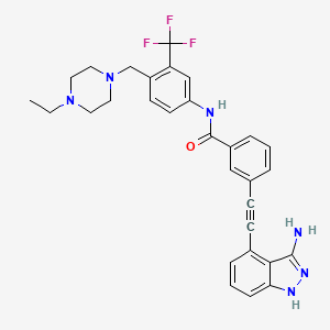 molecular formula C30H29F3N6O B12386394 AKE-72 