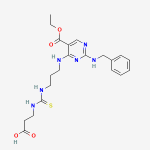 molecular formula C21H28N6O4S B12386409 SIRT5 inhibitor 6 