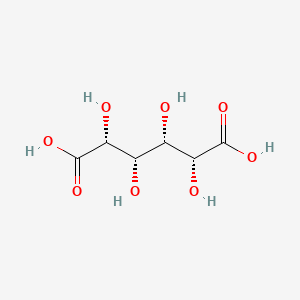 molecular formula C6H10O8 B1238650 (2R,3S,4S,5R)-2,3,4,5-tetrahydroxyhexanedioic acid CAS No. 80876-58-0