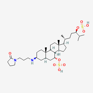 molecular formula C34H60N2O9S2 B1238659 Petromyzonamine disulfate 