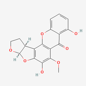 molecular formula C18H14O7 B1238665 Dihydromethylsterigmatocystin 