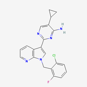 molecular formula C21H17ClFN5 B12386650 hDHODH-IN-13 