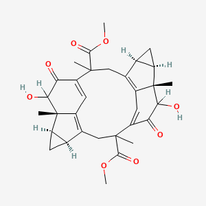 molecular formula C32H36O8 B12386823 Cycloshizukaol A 