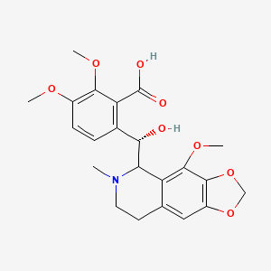 molecular formula C22H25NO8 B1238708 麻醉酸 CAS No. 55836-07-2