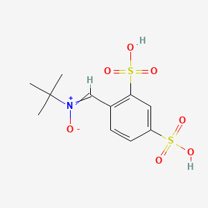 molecular formula C11H15NO7S2 B1238718 Disufenton CAS No. 168021-77-0