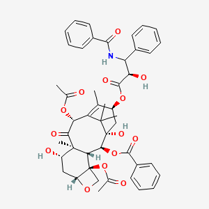 molecular formula C47H51NO14 B1238719 [(1S,2S,3R,4S,7R,9S,10S,12R,15S)-4,12-二乙酰氧基-15-[(2R)-3-苯甲酰胺基-2-羟基-3-苯基丙酰基]氧基-1,9-二羟基-10,14,17,17-四甲基-11-氧代-6-氧杂四环[11.3.1.03,10.04,7]十七碳-13-烯-2-基]苯甲酸酯 