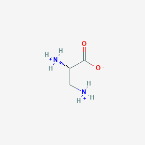 molecular formula C3H9N2O2+ B1238721 (2S)-2,3-diammoniopropanoate 