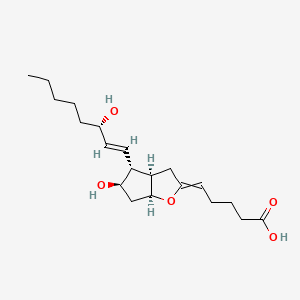 molecular formula C20H32O5 B1238724 (5Z,13E)-(15S)-6,9alpha-Epoxy-11alpha,15-dihydroxyprosta-5,13-dienoate 