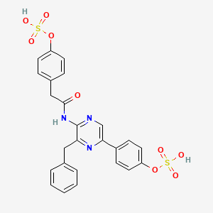molecular formula C25H21N3O9S2 B1238750 Oxidized Watasenia luciferin 