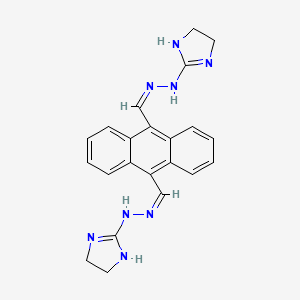 molecular formula C22H22N8 B1238759 Bisantrene 