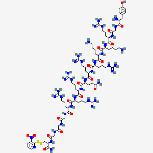 molecular formula C78H135N39O19S2 B12387667 TAT (47-57) GGG-Cys(Npys) 