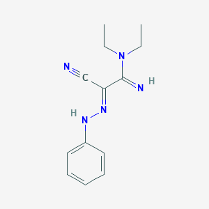 2-Cyano-N,N-diethyl-2-(phenyl-hydrazono)-acetamidine