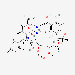 3-(2,4,6-Trimethylbenzylpiperazinyl)rifamycin SV
