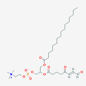 1-Palmitoyl-2-(5-keto-8-oxo-6-octenoyl)-sn-glycero-3-phosphatidylcholine
