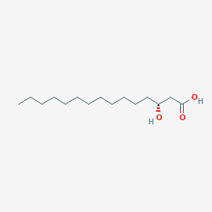 molecular formula C15H30O3 B1238795 Pentadecanoic acid, 3-hydroxy-, (R)- 