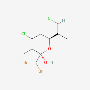 molecular formula C10H12Br2Cl2O2 B1238803 Costatone CAS No. 63023-59-6