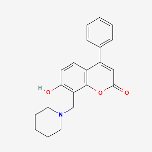 Coumarin, 7-hydroxy-4-phenyl-8-(piperidinomethyl)-