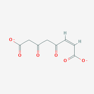 molecular formula C8H6O6-2 B1238811 4-Maleylacetoacetate 