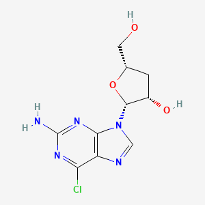 2-Amino-6-chloro-9-(3-deoxy-beta-D-ribofuanosyl)-9H-purine