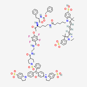 molecular formula C107H108F4N10O23S5 B12388248 BMV109 