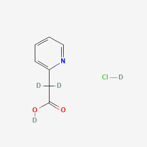 molecular formula C7H8ClNO2 B12388317 2-Pyridylacetic--d2 Acid-OD DCl 