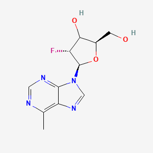 molecular formula C11H13FN4O3 B12388381 (2R,4R,5R)-4-fluoro-2-(hydroxymethyl)-5-(6-methylpurin-9-yl)oxolan-3-ol 