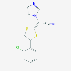 molecular formula C14H10ClN3S2 B123884 拉诺conazole CAS No. 153222-93-6