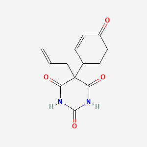 2,4,6(1H,3H,5H)-Pyrimidinetrione, 5-(4-oxo-2-cyclohexen-1-yl)-5-(2-propenyl)-