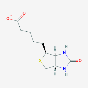 molecular formula C10H15N2O3S- B1238845 Biotinate 