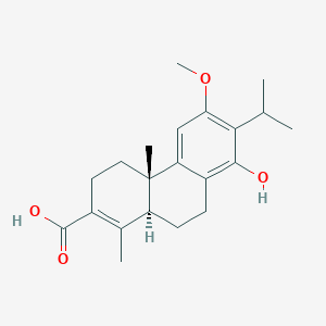 molecular formula C21H28O4 B12388579 (4aS,10aS)-8-hydroxy-6-methoxy-1,4a-dimethyl-7-propan-2-yl-4,9,10,10a-tetrahydro-3H-phenanthrene-2-carboxylic acid 
