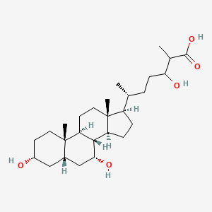 3alpha,7alpha,24-Trihydroxy-5beta-cholestan-26-oic acid
