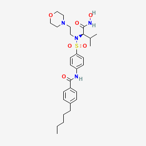 N-{4-[(1-Hydroxycarbamoyl-2-methyl-propyl)-(2-morpholin-4-YL-ethyl)-sulfamoyl]-4-pentyl-benzamide
