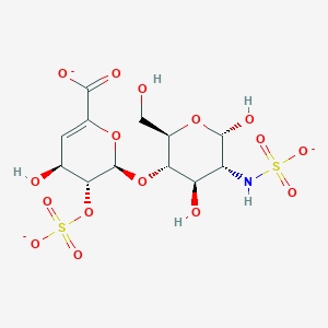 molecular formula C12H16NO16S2-3 B1238874 Heparin disaccharide III-S 