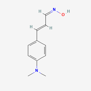molecular formula C11H14N2O B1238890 3-[4-(Dimethylamino)phenyl]acrylaldehyde oxime 