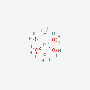 molecular formula H14O6Pt+2 B1238924 diaquatetrahydroxidoplatinum(IV) 