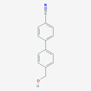 molecular formula C14H11NO B123893 4'-(Hydroxymethyl)[1,1'-biphenyl]-4-carbonitrile CAS No. 154493-59-1