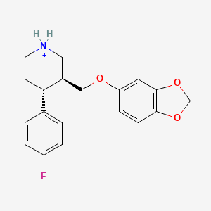 Paroxetinium(1+)